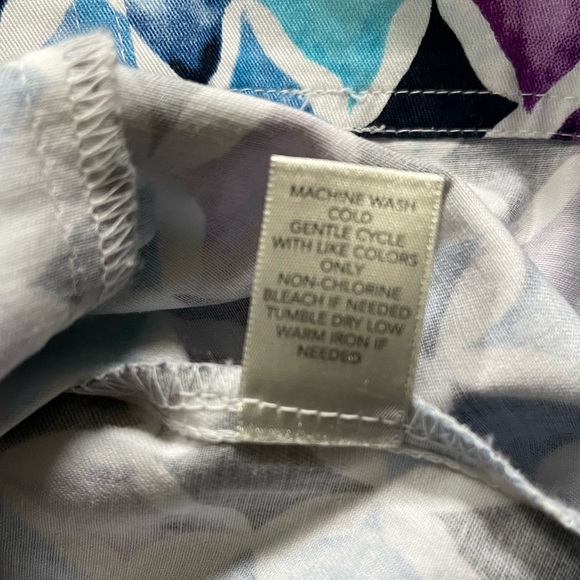 CJ Banks Multicolor Diamond Design Lightweight 3/4 Sleeve Jacket Women’s 2X - Picture 6 of 9